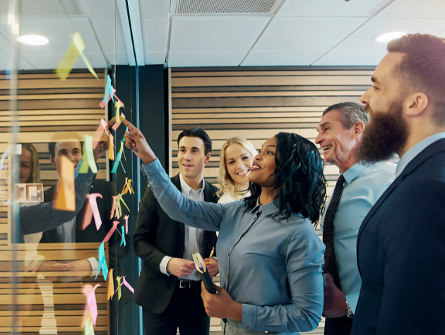 In-House Legal Leader Engaging with Team During a Strategy Session