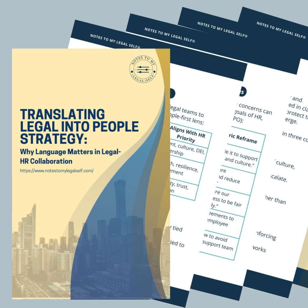 Translating Legal into People Strategy
