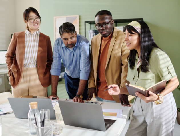 In-house legal team collaborating with business partners to review standard contracts and streamline negotiations