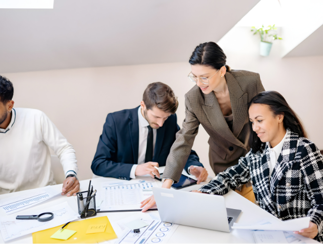In-house legal team reviewing data as part of legal operations and inclusion strategy